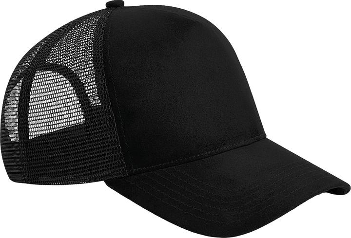 Actual product image Beechfield Unisex Adult Faux Suede Snapback Trucker Cap (One size)