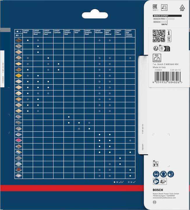 Produktbild Bosch Professional Zubehör EXPERT Wood Kreissägeblatt, 190x30 mm, T48