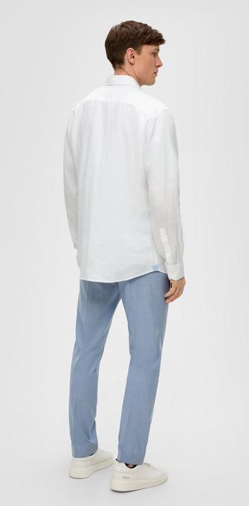 Produktbild S.Oliver Hemd Glänzendes Tailored Fit Hemd aus Leinen (40)