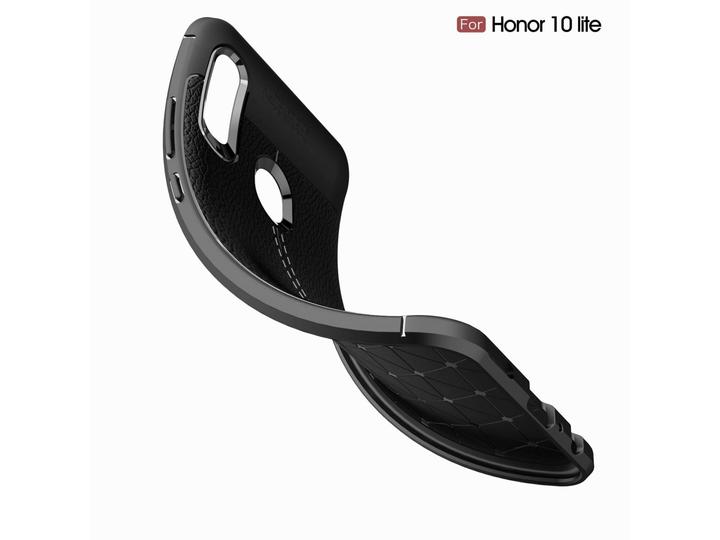 Actual product image Screenguard Honor 10 Lite Case Leather Design TPU Cover (Honor 10 Lite)