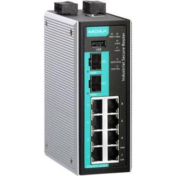 Moxa EDR-810 (RJ45 (8x), SFP (2x)), Netzwerkadapter, Schwarz