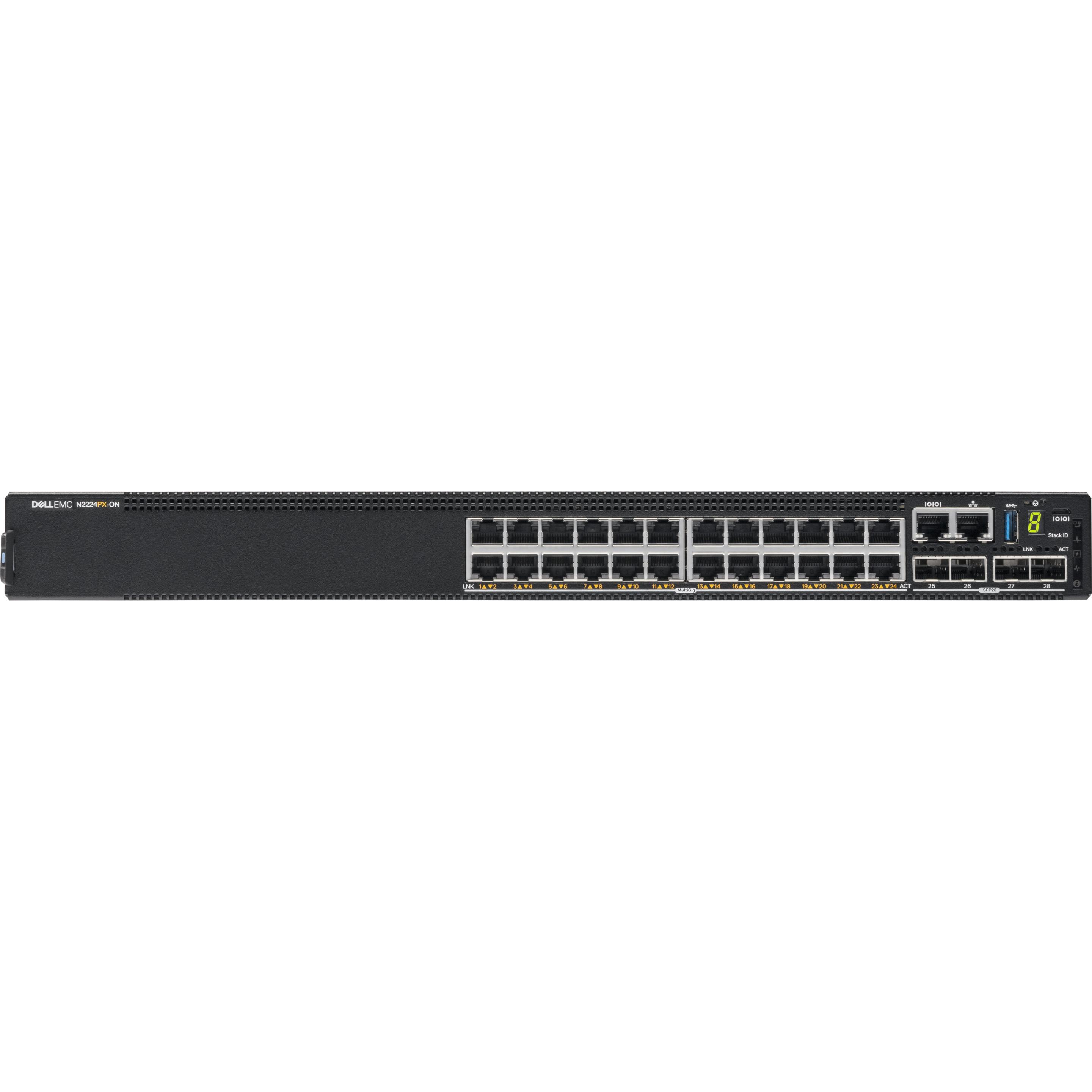 Dell EMC PowerSwitch N2200-ON Series N2224PX-ON (24 Ports), Netzwerk Switch, Schwarz