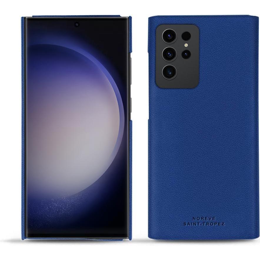 Noreve Lederschutzhülle (Samsung Galaxy S23 Ultra), Smartphone Hülle, Blau