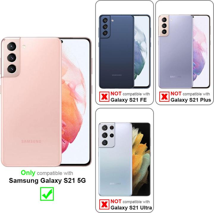 Image du produit Cadorabo TPU Couverture en verre rayé (Samsung Galaxy S21 5G)