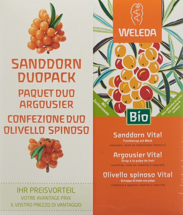 Immagine prodotto Weleda Duo di sciroppo vitale di olivello spinoso (1 x 50 cl)