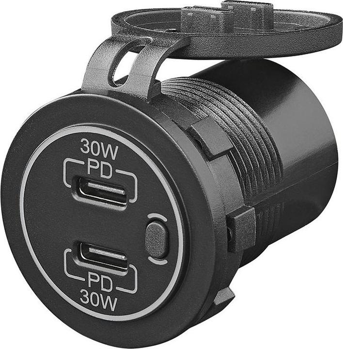 ProPlus USB-Schnellladegerät Einbau Typ C 2-fach 12/24V 3A