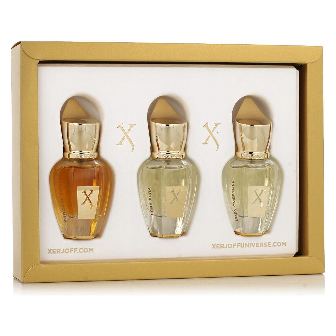 Cruz, Schoonheidsgeschenkset, Miniset -Cruz Del Sur Ii + Erba Pura + Uden Overdosis 3X15ml (Parfum Set)