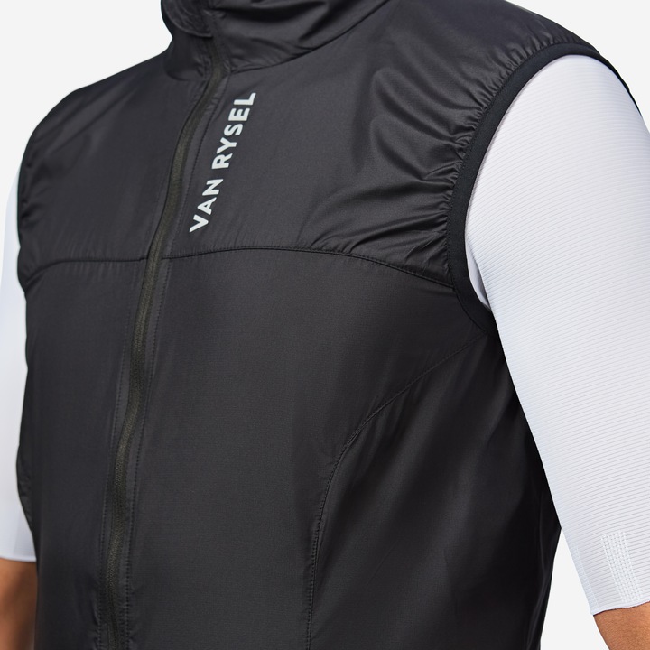 Actual product image Van rysel Men's Road Cycling Ultra-Light Sleeveless Windproof Gilet - Black (S)