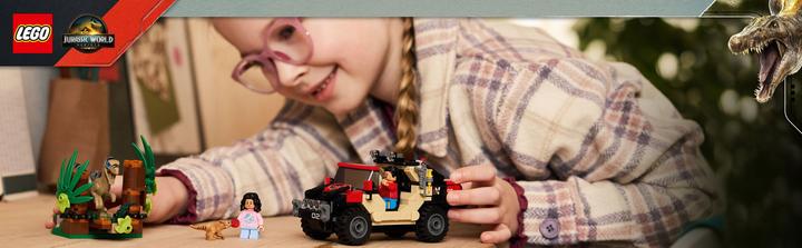 Produktbild LEGO Raptor: Verfolgungsjagd mit dem Geländewagen (LEGO Jurassic World)