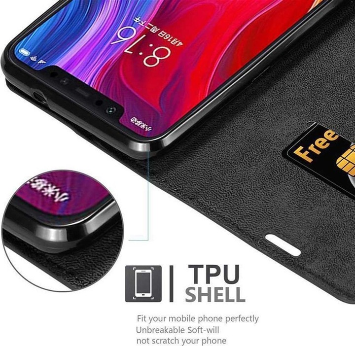 Actual product image Cadorabo Book Invisible Magnet Cover (Mi 8)