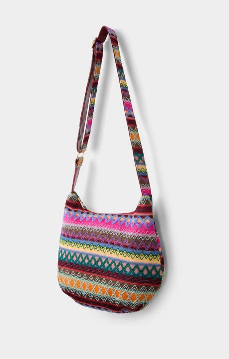 Immagine prodotto Joe Browns Knitted Boho Bag with Striped Design and Adjustable Strap