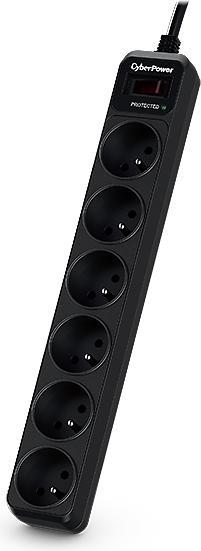 Cyberpower Tracer III B0620SC0-FR Spannungsschutz 6 AC-Ausgänge 200 (6 x, CEE 7/5, 1.80 m)