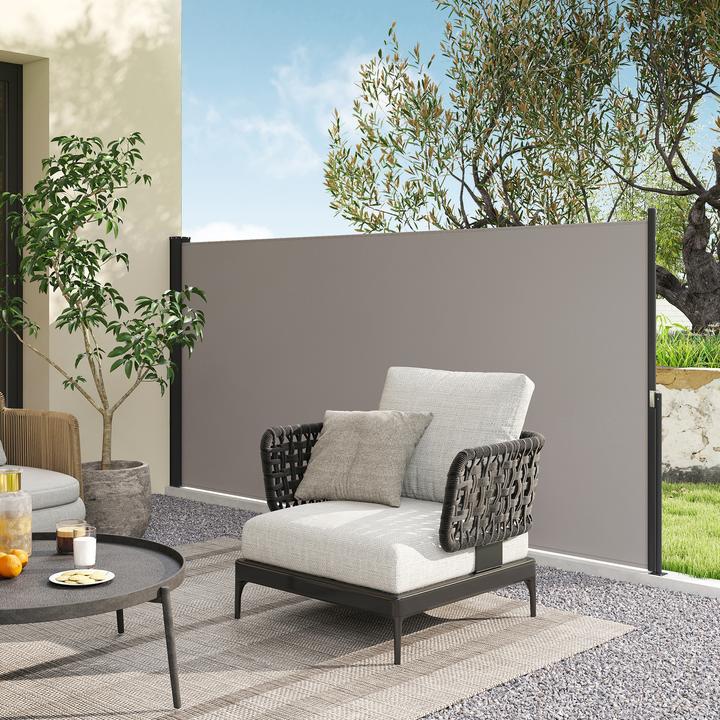 Image du produit Outsunny Gartensichtschutz Polyesterstoff, Aluminium, Metall Hellgrau (0.04 m)