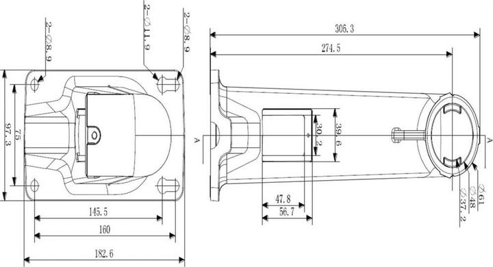 Image du produit HiWatch Support mural DS-1602ZJ Blanc (Kit de montage)