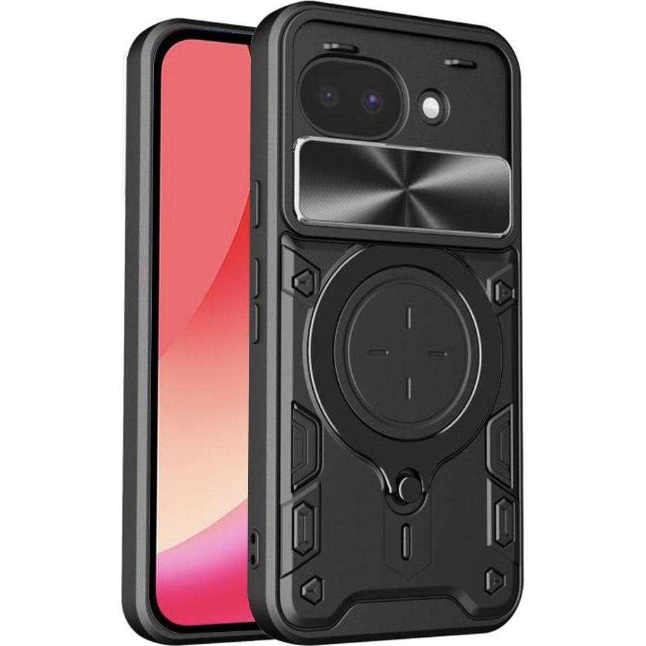 Techsuit - CamGuard Pro - Google Pixel 10a - Black (Google Pixel 10a), Cover smartphone, Nero