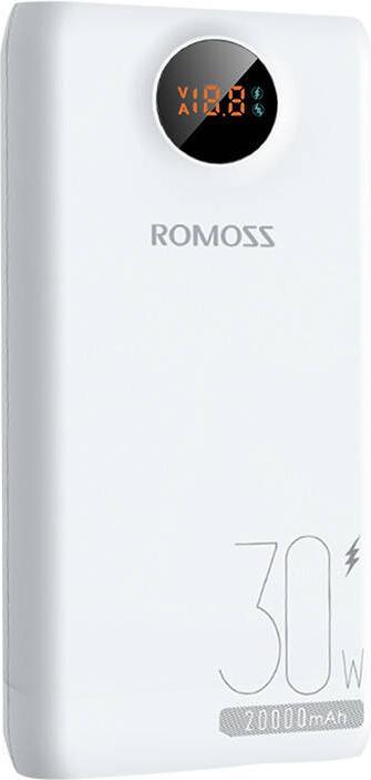 Romoss SW20S Pro Powerbank 20000mAh, 30W (blanc) (20000 mAh, 30 W, 74 Wh)