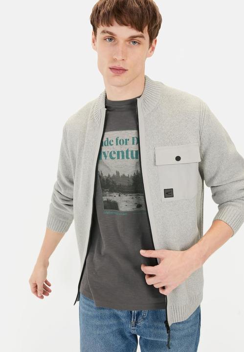 Produktbild Camel Active Strickjacke mit Troyer-Kragen (XL)