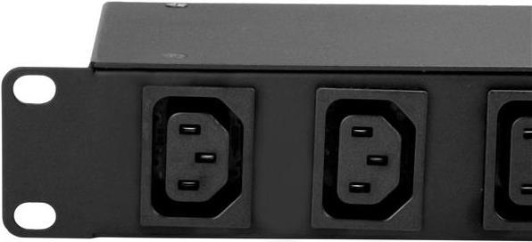 Actual product image StarTech RACK-MOUNT 8-PORT 1U C13 PDU