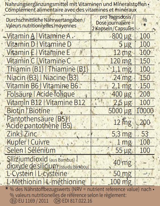 Produktbild Dr. Niedermaier natural luxury Regulatpro Hair Plus Kaps Ds 60 Stk (60 Stück, Kapseln, 145 g)