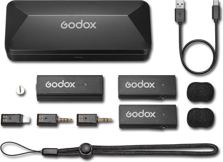 Actual product image Godox MoveLink Mini LT Kit2 2.4GHz Wireless Microphone System