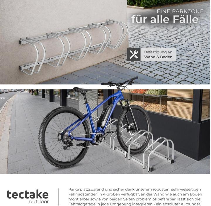 Actual product image tectake Bicycle stand