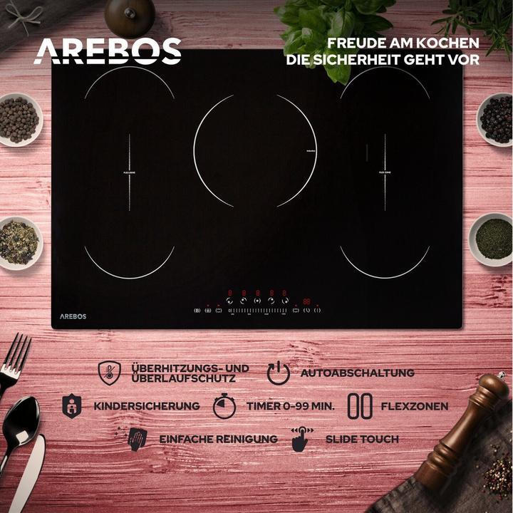 Produktbild Arebos Induktionskochfeld (52 cm, Induktionskochfeld)
