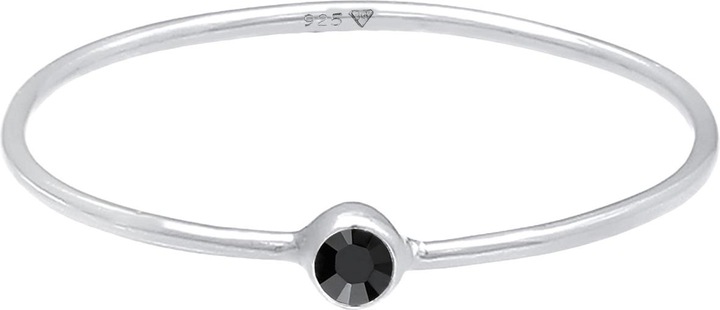Image du produit Elli Bague empilée Basic cristaux 925 argent (50, Argent 925)