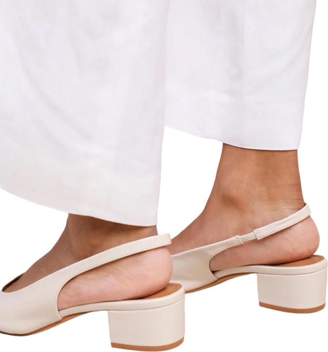 Actual product image Where's That From Womens/Ladies Michigan Patent Leather Sling Back Wide Low Heel Sandals (37)