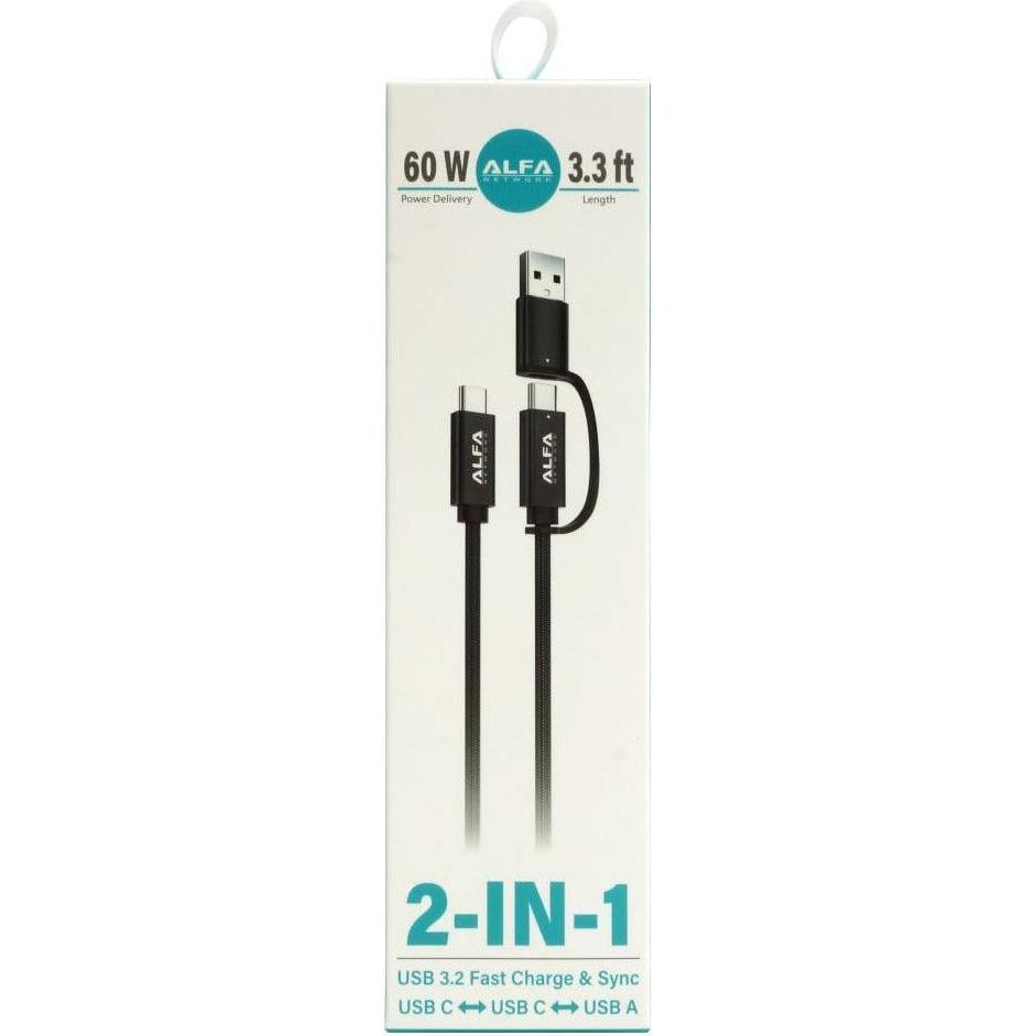 Alfa Network Alfa Cavo USB 2-in-1 ATC-601, Cavo USB