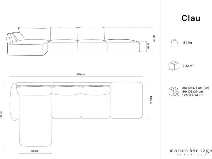 Produktbild Maison Heritage Clau (Ecksofa)