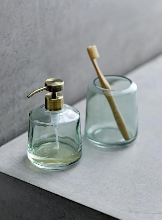 Produktbild Södahl Zahnputzbecher Vintage Rauchblau, Glas (12.5 x 11 x 11 cm)