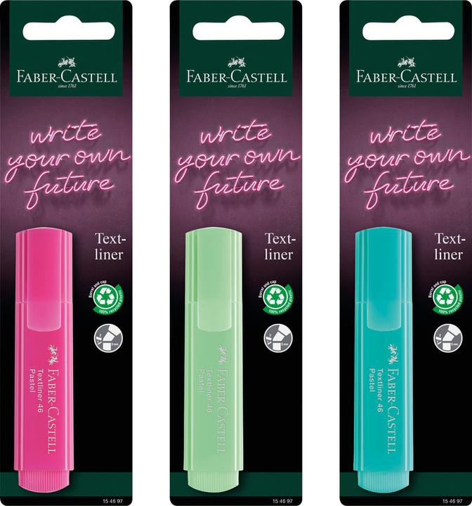 Produktbild Faber-Castell Textmarker 46 Pastel (Sortiert, 5 mm, 1 x)