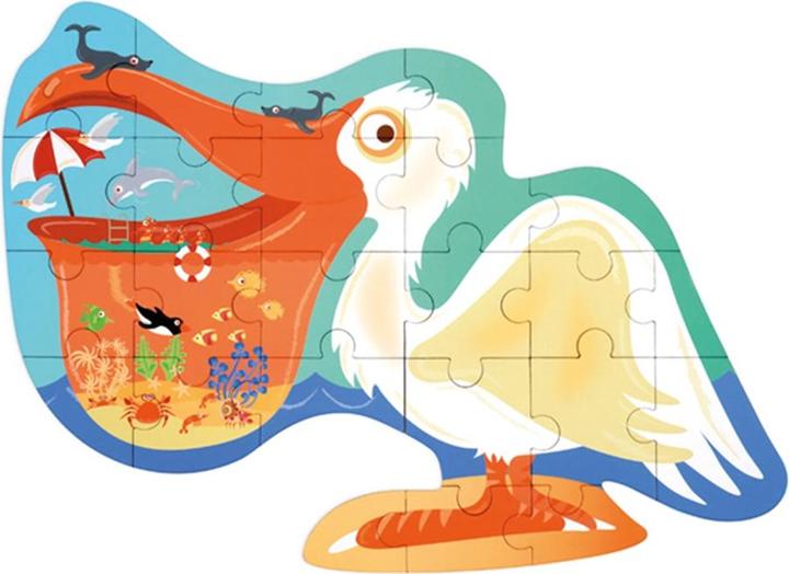 Produktbild Scratch Shape Puzzle Pelikan 24 Teile (24 Teile)