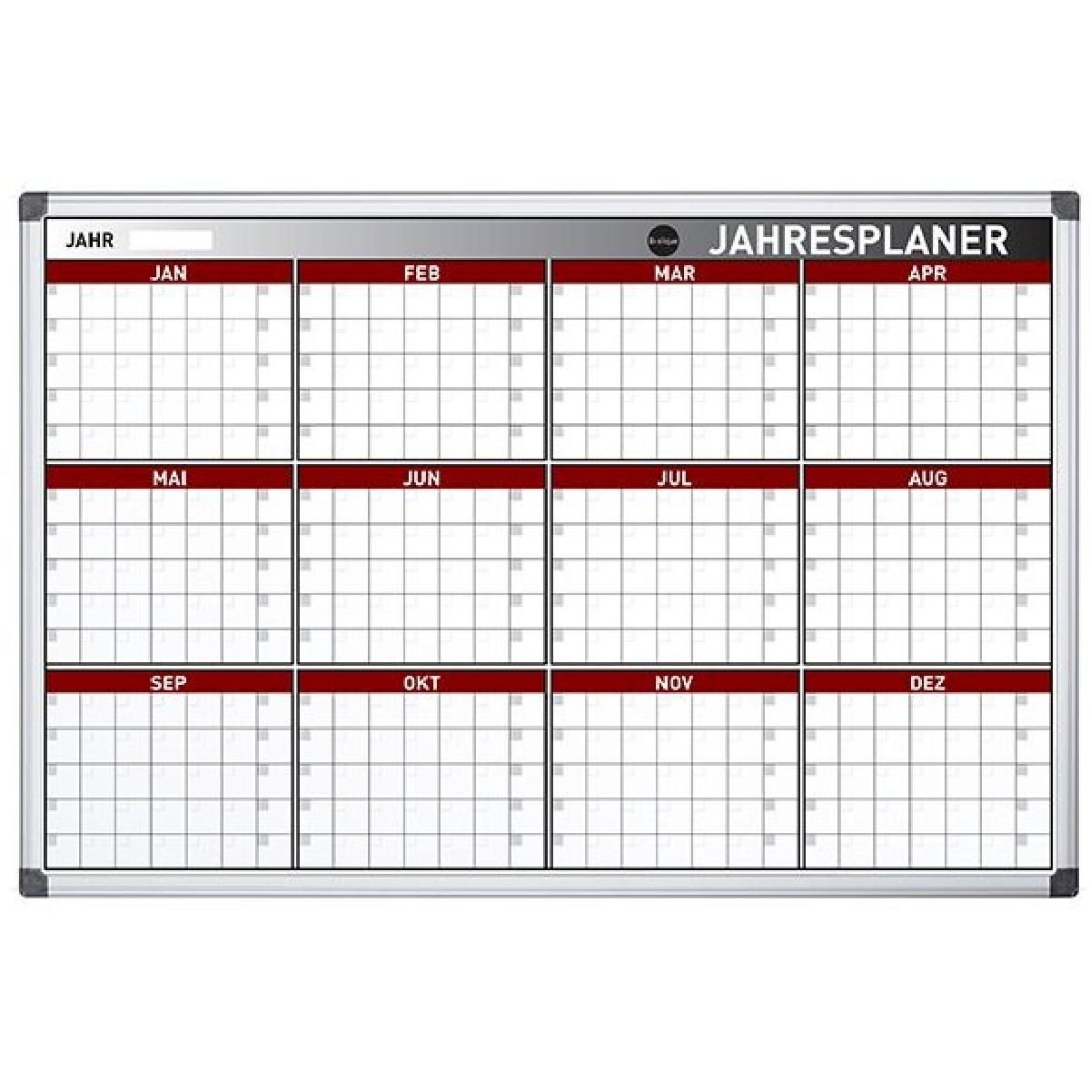 Bi-Office, Kalender, Jahresplaner Earth GA03133790 Stahloberfläche 90x60cm