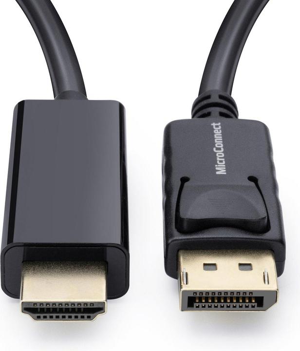 Produktbild MicroConnect DisplayPort to HDMI Cable 1m Male (1 m, DisplayPort)