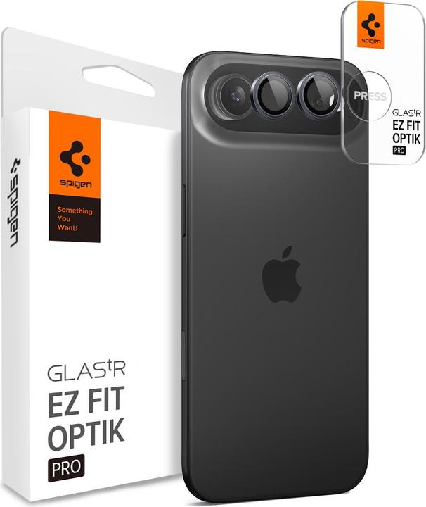 Actual product image Spigen Glass tR EZ Fit Optik Pro 2 Pack (2 pcs., Apple iPhone Air)