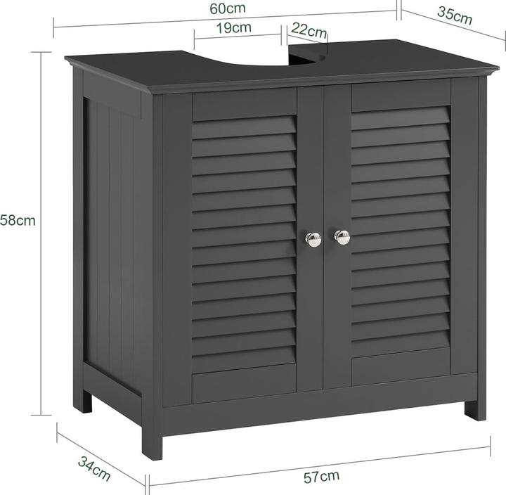 Actual product image SoBuy Vanity unit (60 x 35 x 58 cm)