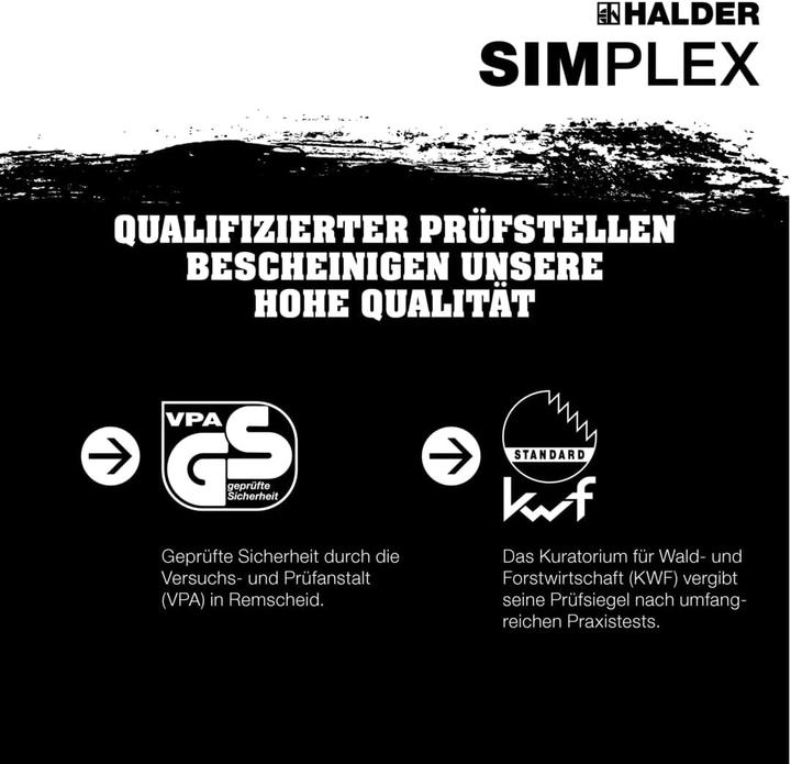 Image du produit Simplex 751 Hache à refendre à clavettes avec corps en acier moulé et manche en hickory, Ø 50 /