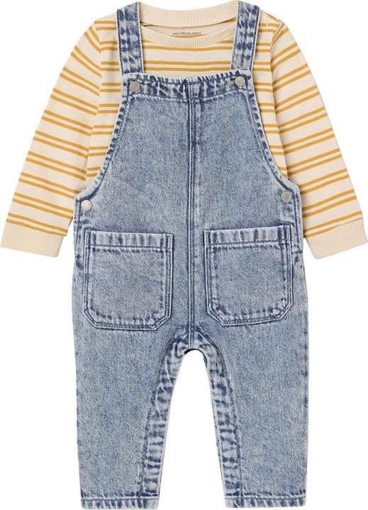 Produktbild Vertbaudet Baby-Set: Streifenshirt & Latzjeans (68)