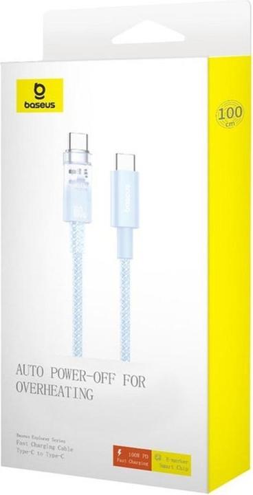 Produktbild Baseus Cable cabel Type C to Type C PD 6A 100W Explorer P10319703311-01 / CB000043 2 m blue (2 m, 100 W)