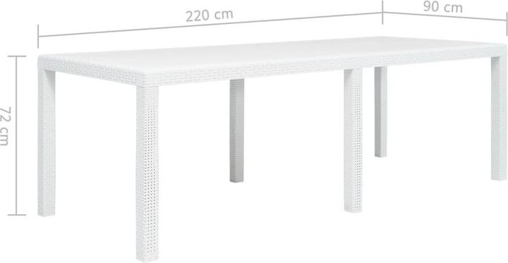 Produktbild vidaXL Gartentisch (220 x 90 x 72 cm)