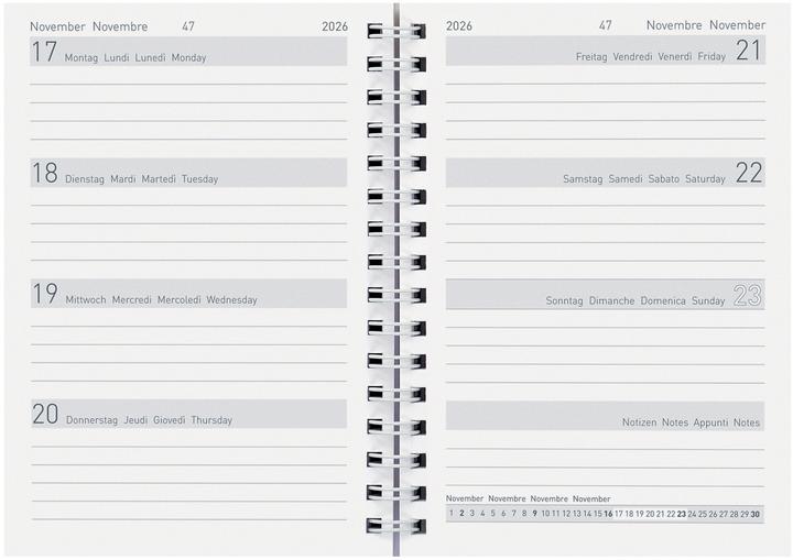Produktbild Biella Taschenagenda Ersatzinhalt Wire-O