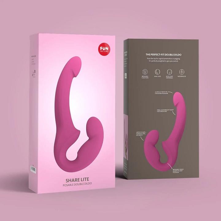 Image du produit Fun Factory Share Lite Double Dildo Blackberry