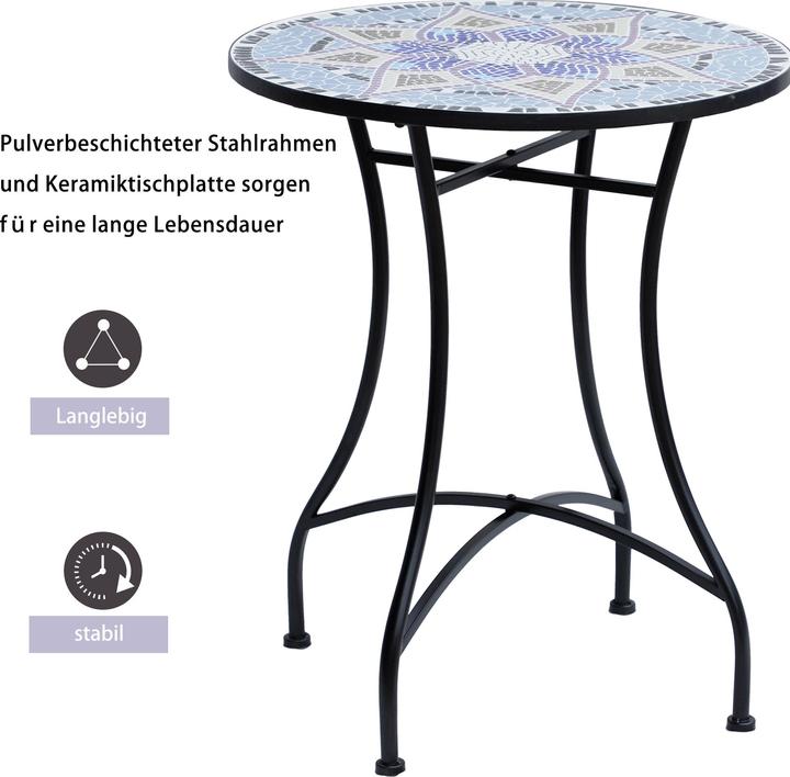 Produktbild Outsunny Mosaiktisch (60 x 71 cm)