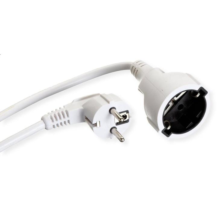 Immagine prodotto Bachmann Cavo di prolunga Schuko, 230VAC, bianco 5m (5 m, CEE 7/5, CEE 7/7)