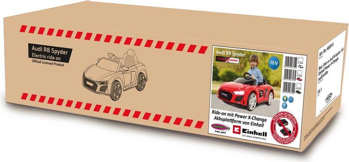 Actual product image Jamara Ride-on Audi R8 Spyder white 18V Einhell Power X-Change (18 V)
