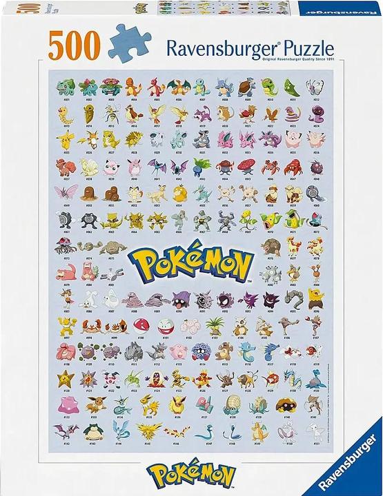 Actual product image Ravensburger The first 151 Pokémon (500 pieces)