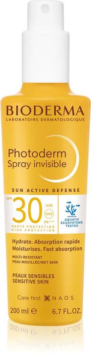 Actual product image Bioderma Photoderm Light Spray SPF 30, 200 ml (Sun spray, Suntan cream, SPF 30, 200 ml)