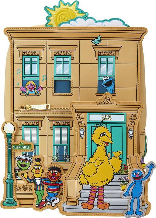 Actual product image Loungefly Sesame Street Corner backpack 30cm