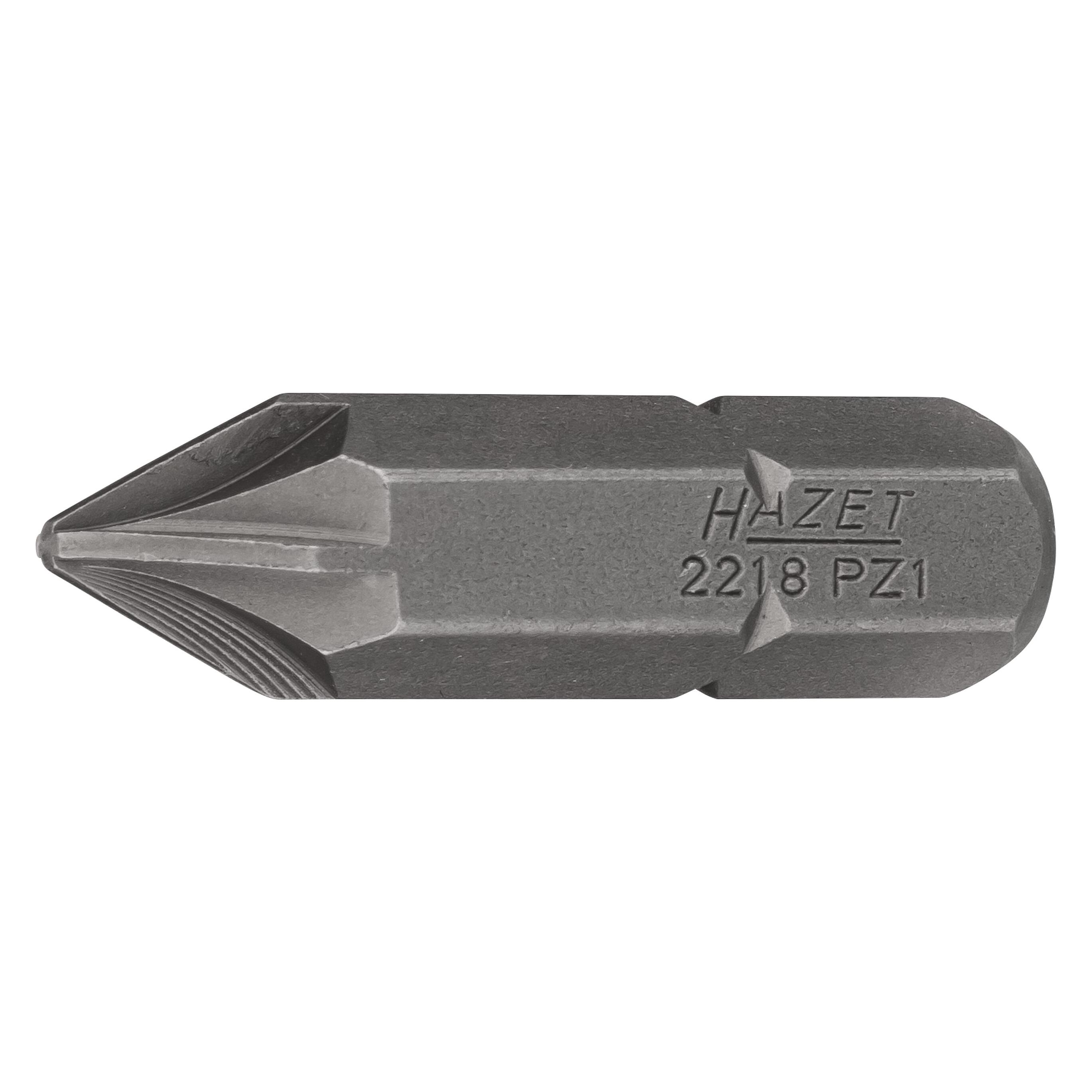 HAZET, Bits, Dwarsliggende bit PZ 1 Speciaal (Kruis Pozidriv PZ)